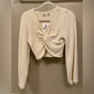 Ivory crop sweater